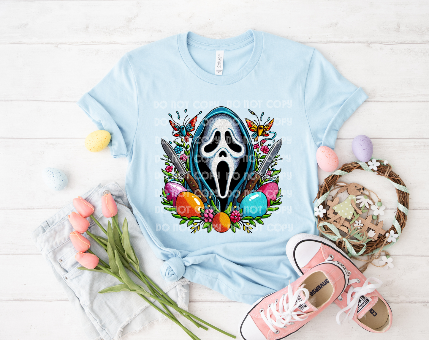 Ghostface Easter DTF Transfer