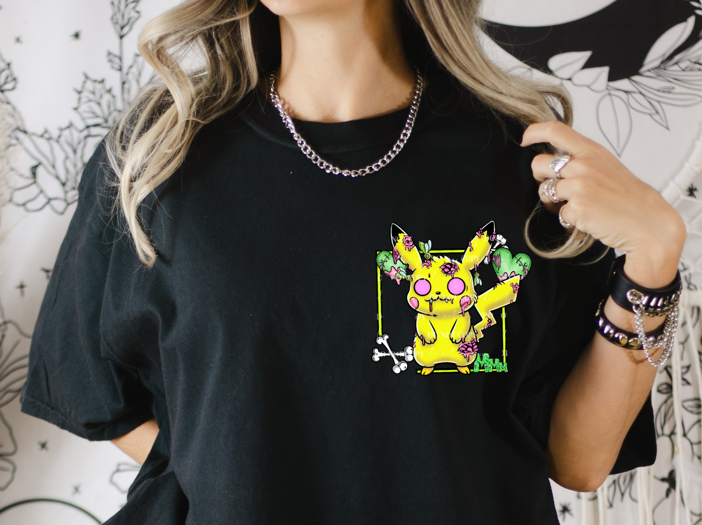 Me Hungry Pikachu DTF Transfer (Pocket must be purchased separately)