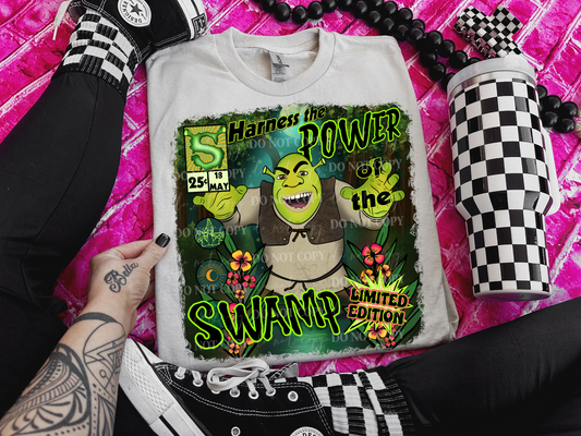 Harness The Power Of The Swamp Shrek DTF Transfer