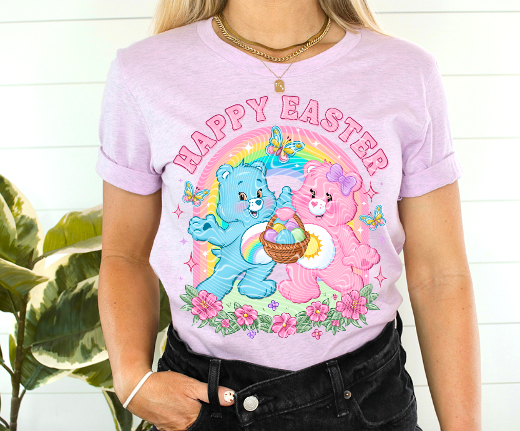 Care Bears Easter DTF Transfer (Sleeve must be purchased separately)