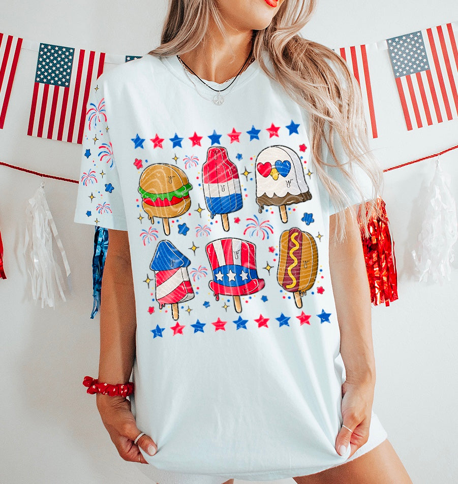 4th of July Pops DTF Transfer (Sleeve must be purchased separately)