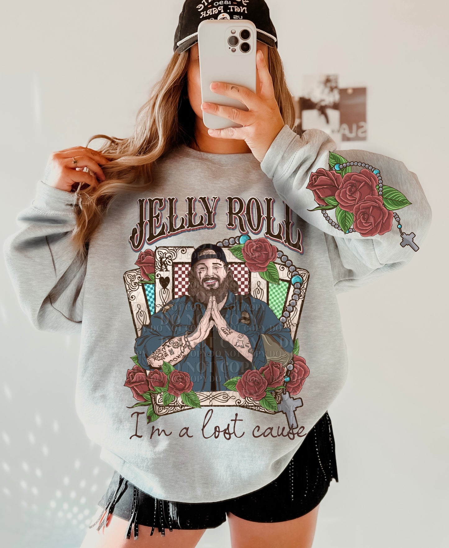 Jelly Roll I'm A Lot Cause DTF Transfer (Sleeve must be purchased separately)