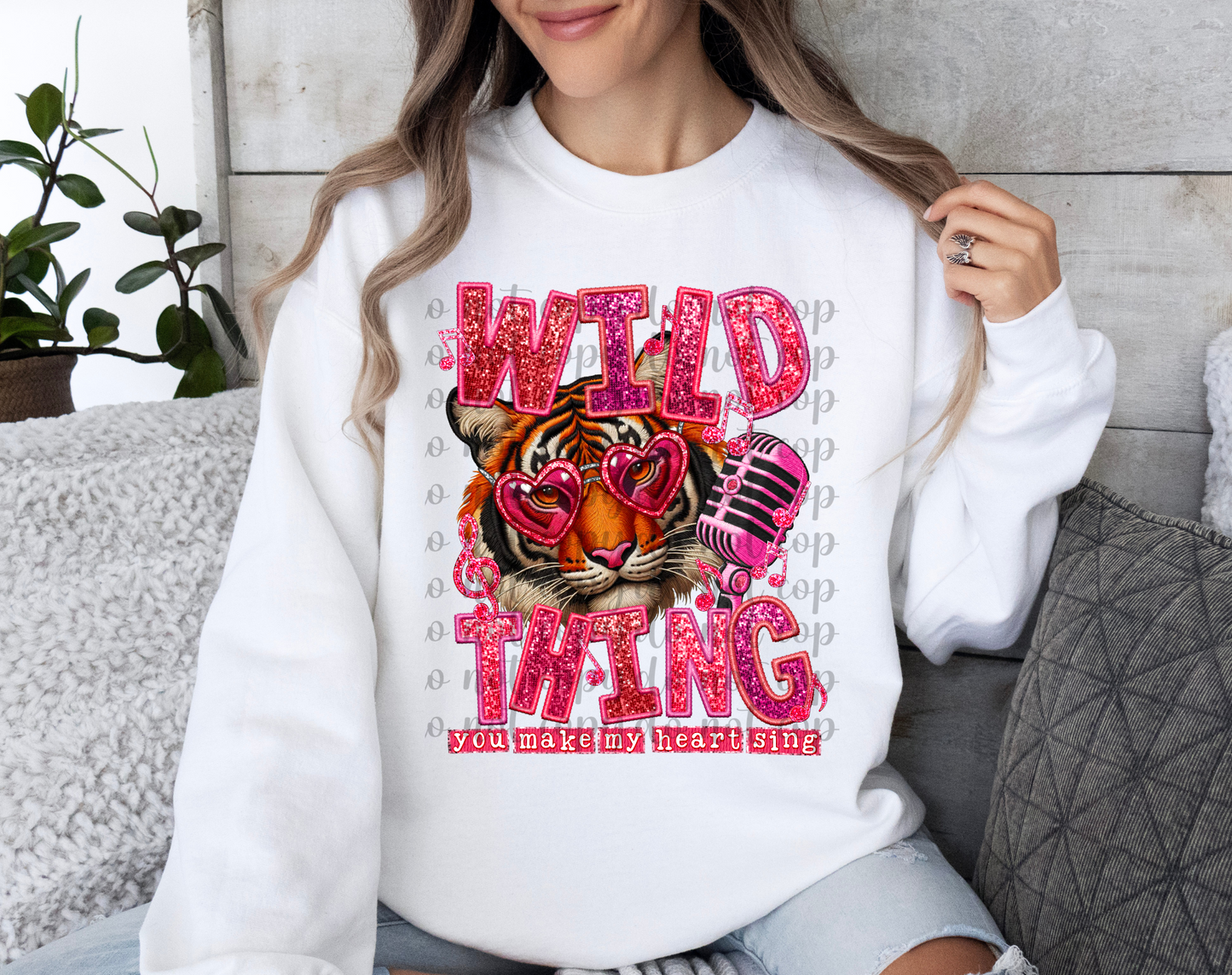 Wild Thing You Make My Heart Sing DTF Transfer (Sleeve must be purchased separately)