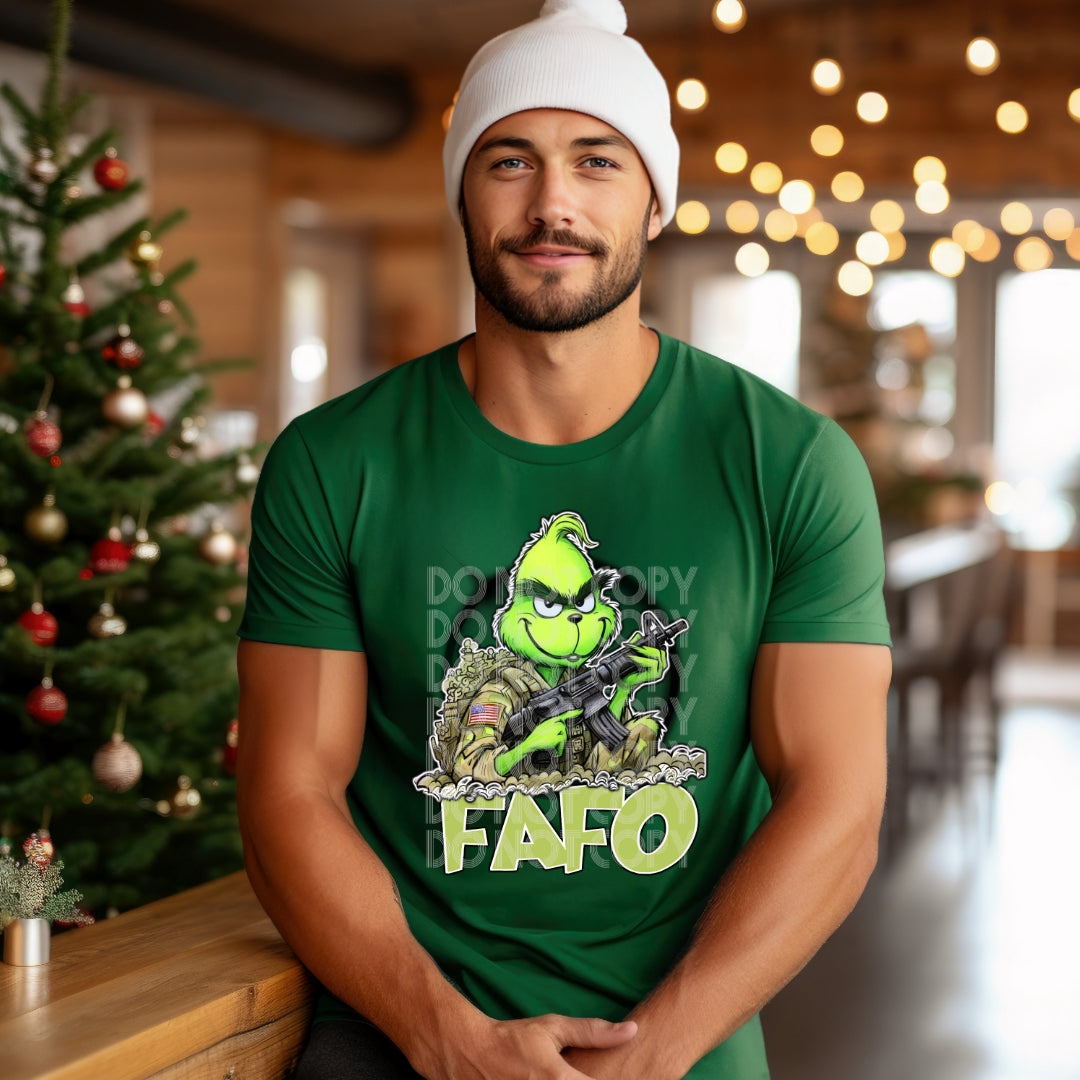 Army FAFO Grinch DTF Transfer