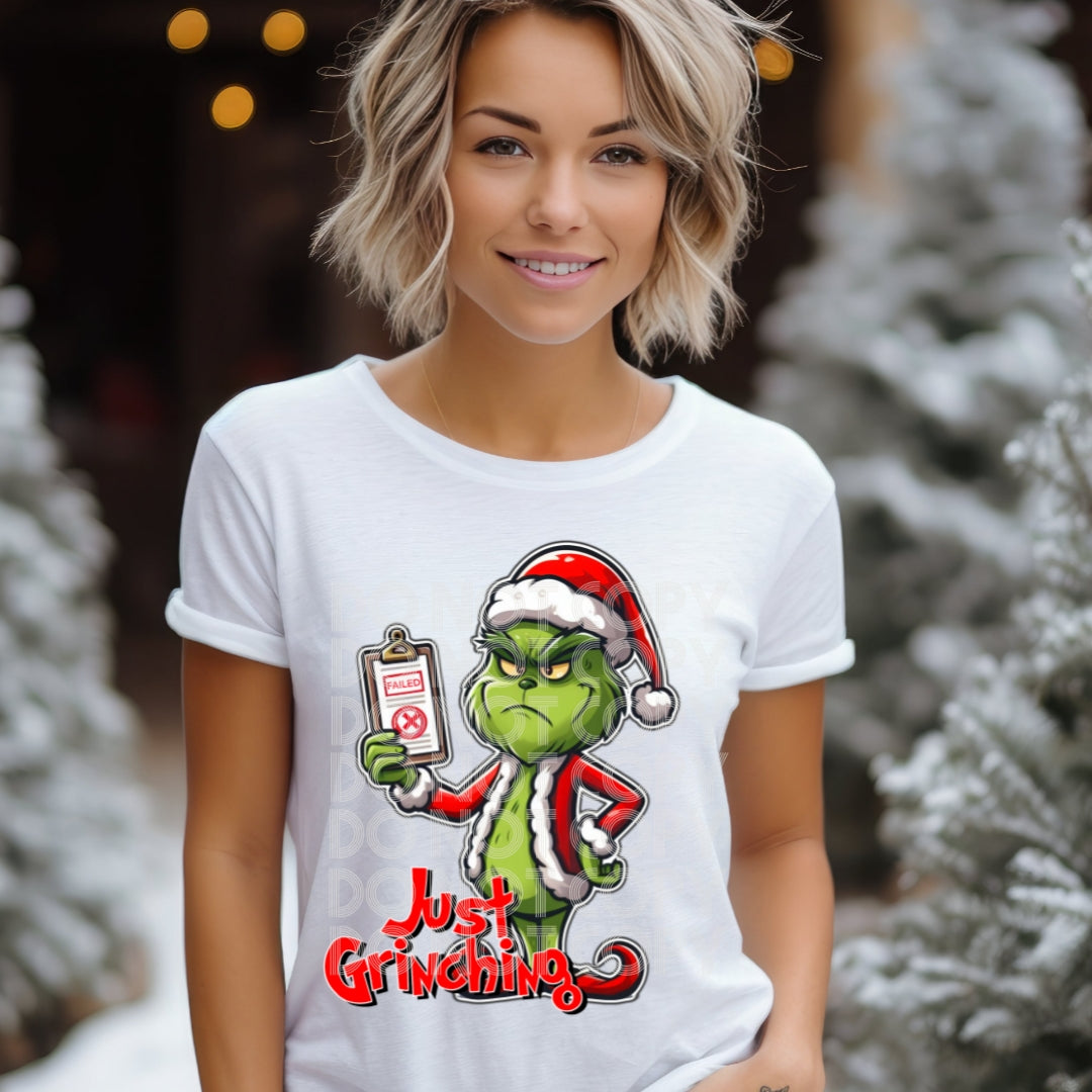 Inspector Grinch DTF Transfer