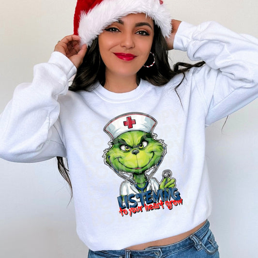 Nurse Assistant Grinch DTF Transfer