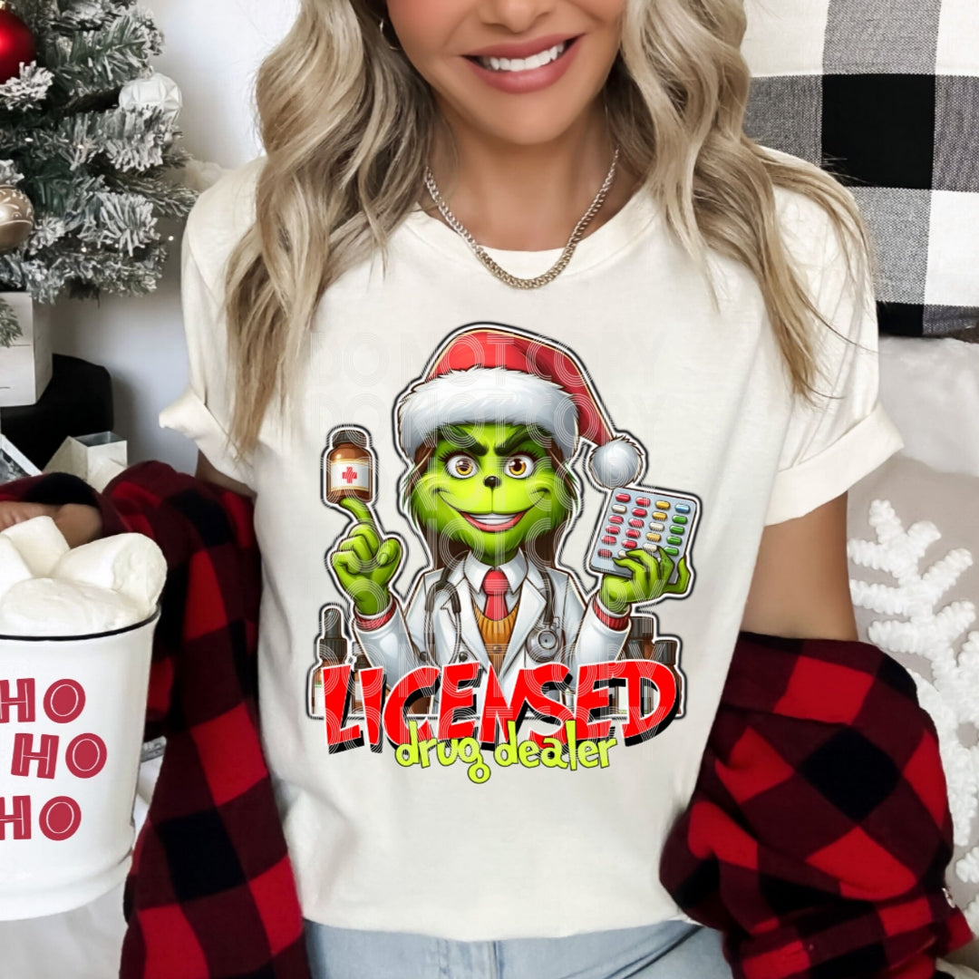 Pharmacist Grinch DTF Transfer