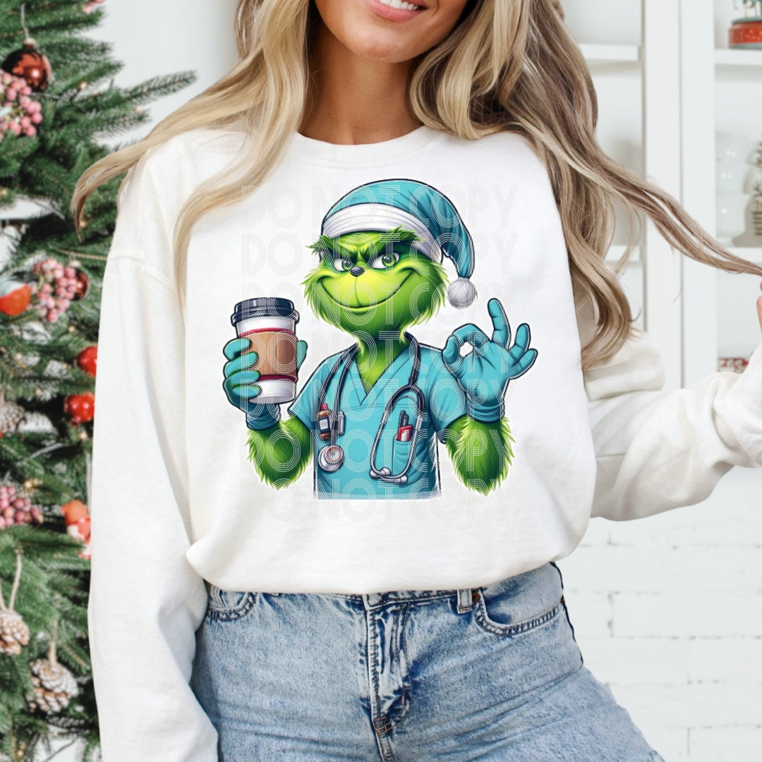 CNA Grinch DTF Transfer