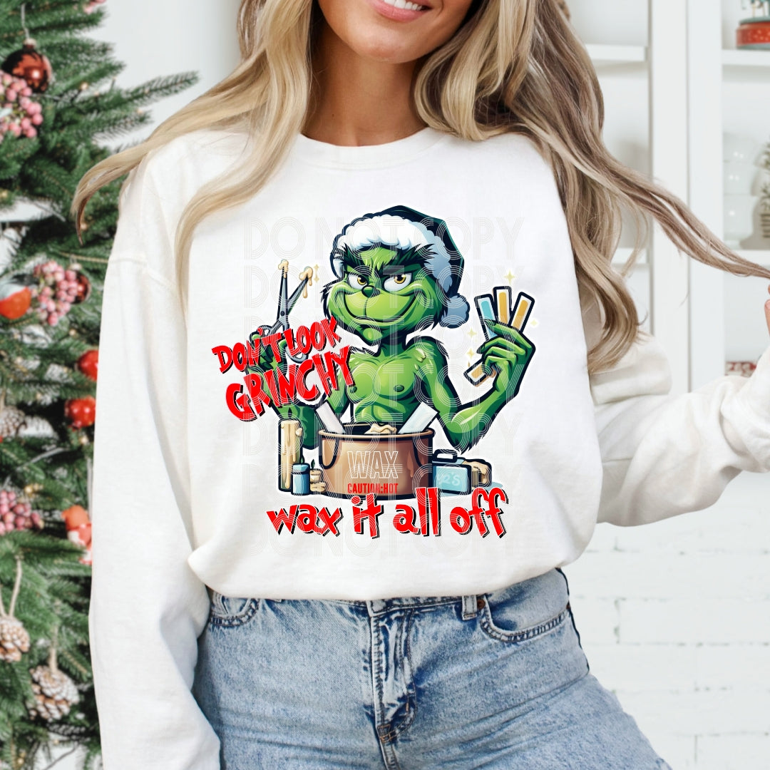 Wax Grinch DTF Transfer