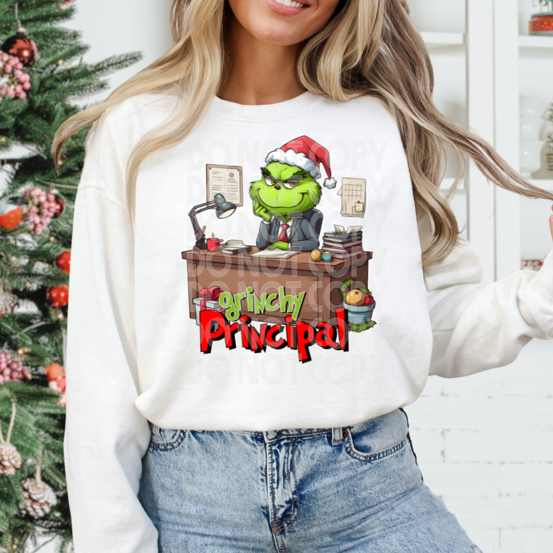 Principal Grinch DTF Transfer