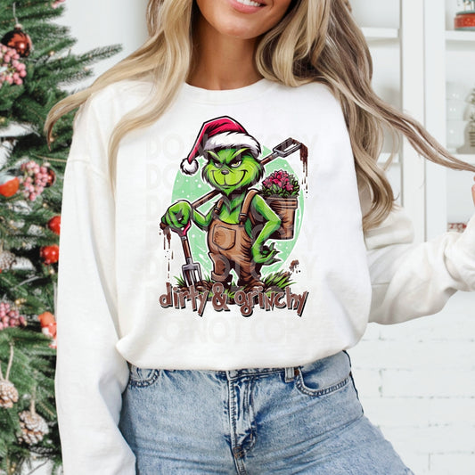 Landscaper Grinch DTF Transfer