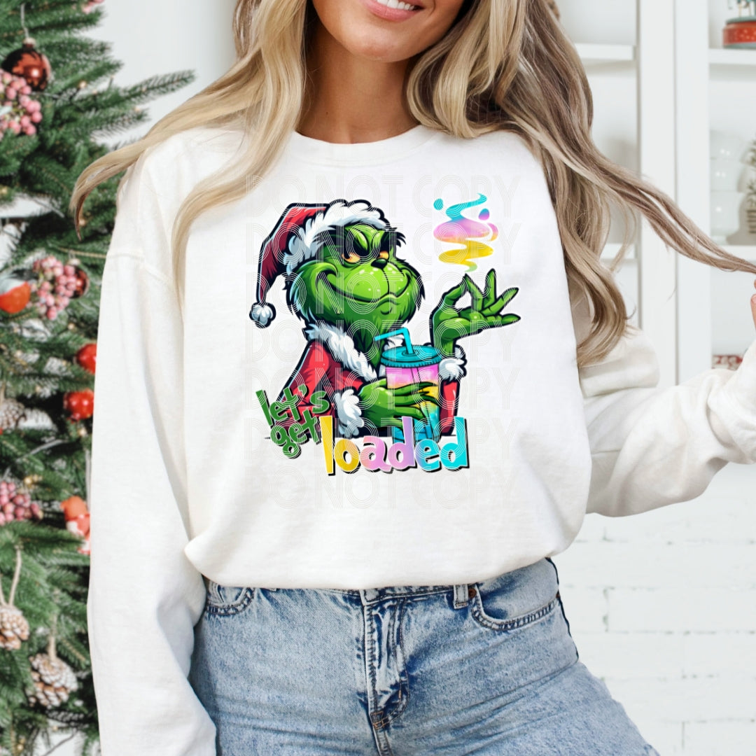 Loaded Tea Grinch DTF Transfer