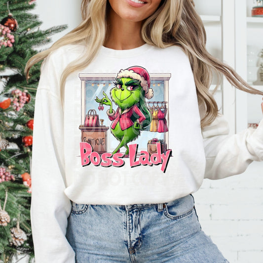 Boutique Owner Grinch DTF Transfer