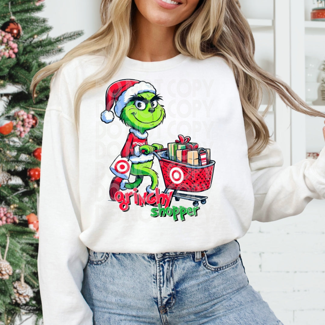 Target Shopper Grinch DTF Transfer