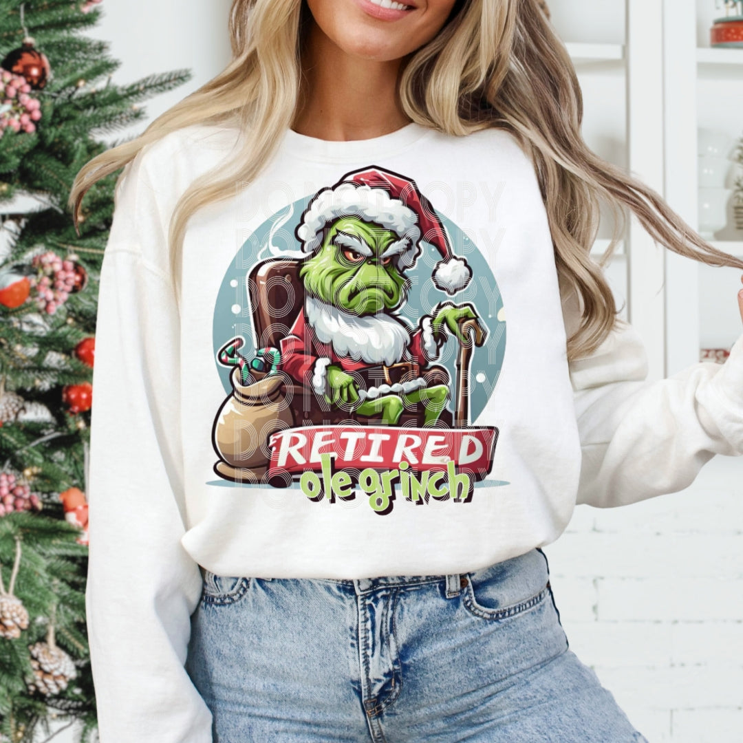 Retired Grinch DTF Transfer