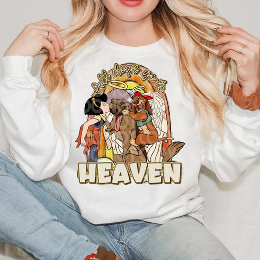 All Dogs Go To Heaven  DTF Transfer