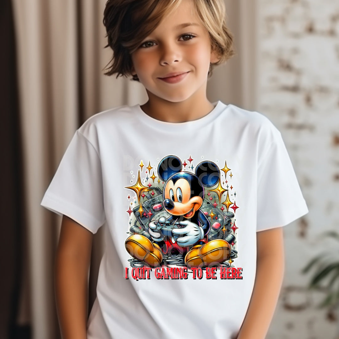 Mickey Gamer DTF Transfer