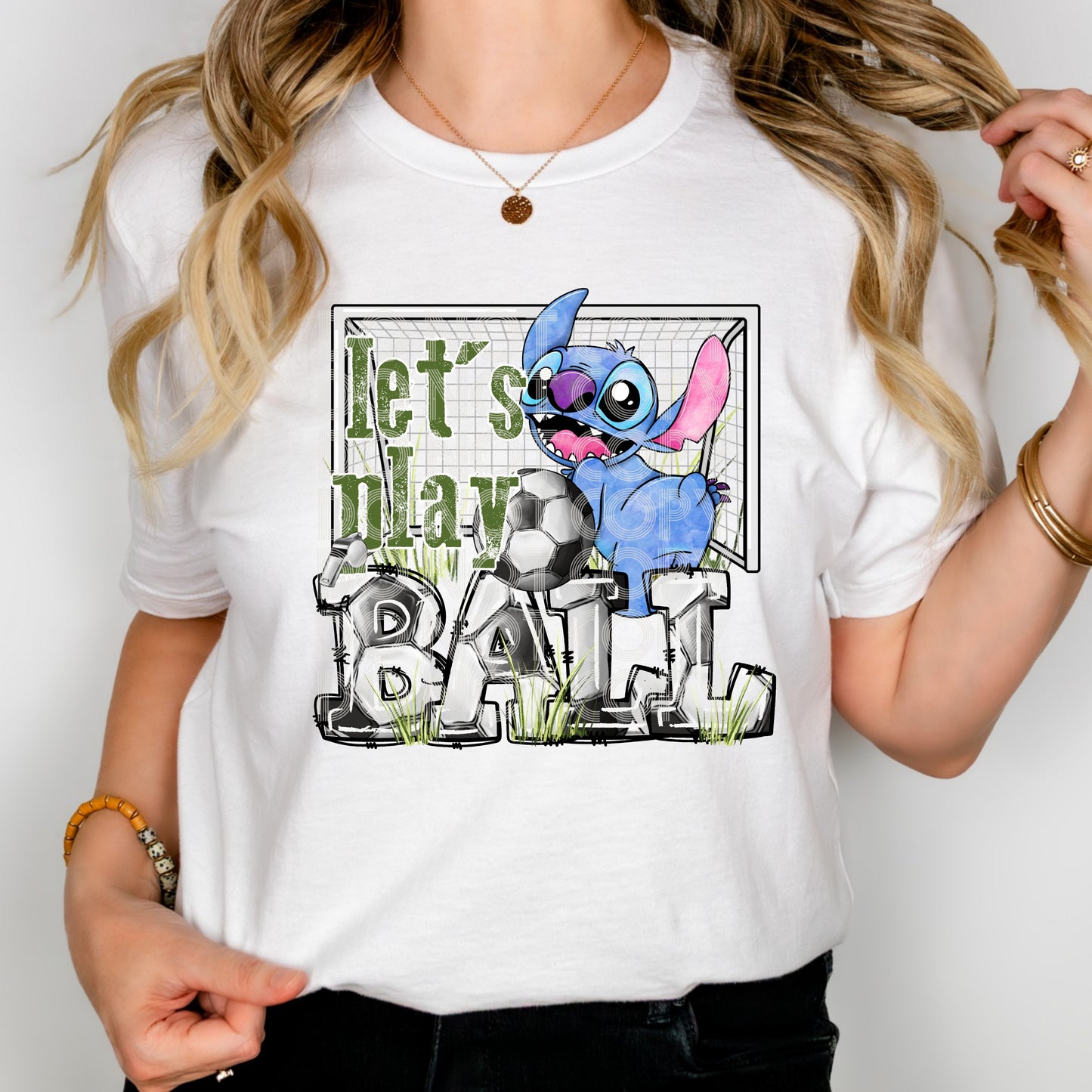 Let's Play Ball Stitch DTF Transfer